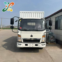 Camion utilitaire léger d'occasion Sinotruk Howo 130HP 4,2m avec caisse fermée, camionnette 4x2, camion de livraison léger