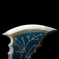 God of War 5 Neue Chaos-Klinge Metall Kratos Doppelklinge Kupfer-Stahl Cosplay-Artikel Ungeschliffene Hochwertige Handwerkskunst Geschenk-Figur Sammlerstück