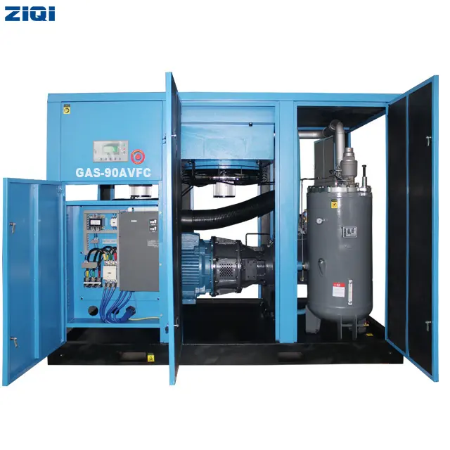 Compressor de ar de 3 fases de acionamento direto elétrico de 90kw para a indústria de fibra química