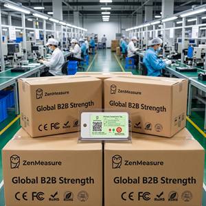 Registrador de Temperatura Inalámbrico Portátil Mini ZenMeasure de ABS con Sensor, IP67, Registro de 60 Días, Código QR y Reporte Instantáneo en PDF - Product Image 6