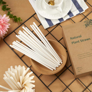 Pajitas Biodegradables y Compostables Ecológicas Desechables para Bebidas, 200 Unidades, 7.87 Pulgadas, Duraderas para Bebidas Calientes/Frías - Product Image 3