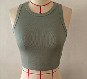 Camisetas sin Mangas Personalizadas de Alta Calidad, Diseño Libre, Estilo Hip Hop, Deportivas, Ajustadas, para Mujer, Ropa Urbana Informal, Top Corto - Product Image 2
