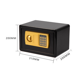 Wanjiabao Electronic Safe 200x310x200mm Digital Password Home <b>Security</b> Storage <b>Box</b> for Hotels and Guesthouses - Product Image 1