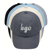 Casquette Heycap Dad de bonne qualité, logo brodé personnalisé, vente en gros, couleur unie, polyester, imperméable, visière incurvée de 58 cm