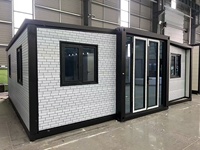 Maison conteneur moderne de 40 pieds, extensible, de luxe, préfabriquée, type capsule, pour habitation et resort