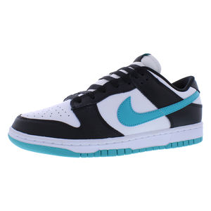 Chaussures Nike Dunk Low Retro pour hommes, taille 11,5, couleur : blanc/cactus poussiéreux/noir - Product Image 1