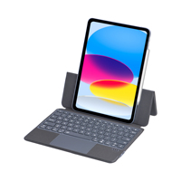 Magic Keyboard Case untuk iPad Air Generasi ke-6 & iPad Pro 11-Inci 2018-2022 Generasi ke-5 & ke-4 10.9-Inci dengan Lampu Latar dan Trackpad Produk Baru