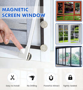 Moustiquaire magnétique moderne pour fenêtres, idéale pour fenêtres suspendues simples ou doubles - Product Image 6