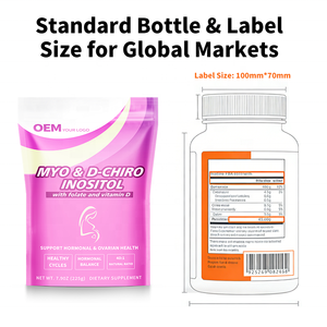 Inositol en Polvo OEM para Equilibrio Hormonal y Salud Ovárica, Almacén FBA Optimizado, Suministro Estable, Prueba COA de Terceros - Product Image 4