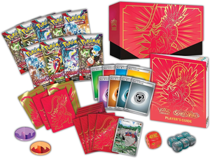 Vente en gros de cartes à collectionner Pokémon TCG Scarlet & Violet Elite Trainer Box Koraidon Red, boîte cadeau de cartes à collectionner, cartes de jeu - Product Image 3