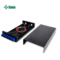 Bolein Fiber Optic Patch Panel Cabinet 1U 8 Ports SC UPC Fixed Type FTTH Full Loaded ODF Terminal Box
