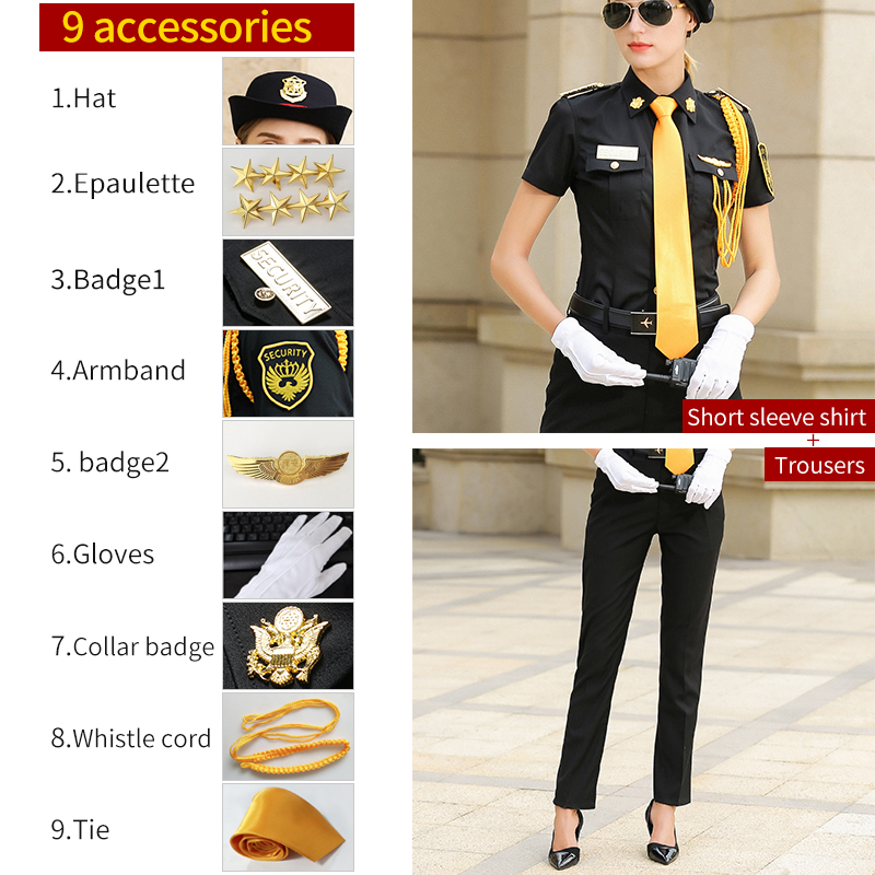 เสื้อเชิ้ตแขนสั้น + หมวกสีดำ + อินทรธนู 3+7 อุปกรณ์เสริม