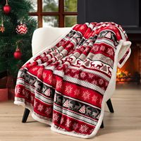 Lustiges Druck design Home Holiday Decor Weiche warme Flanell decke Bequemes gemütliches Weihnachts geschenk