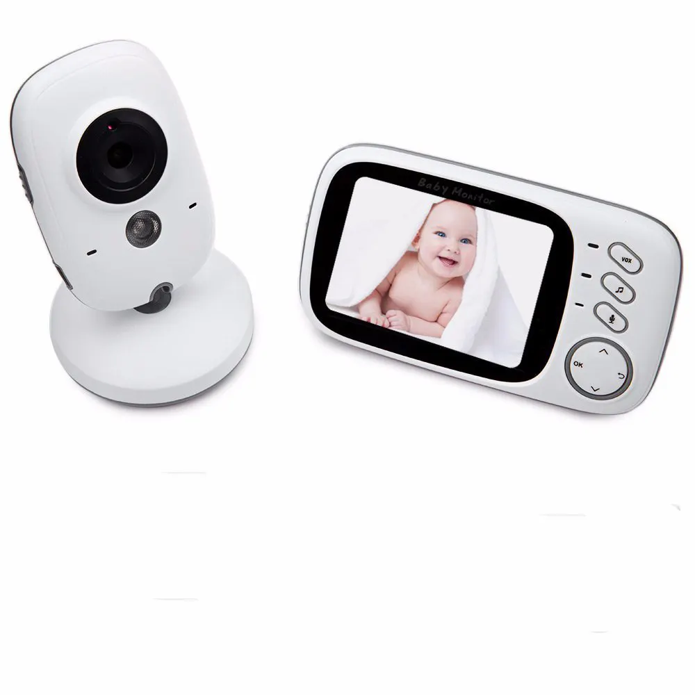 VB603 HD 3.2Inch Screen Temperature With Cry Sound Detection Two Way Talk 2.4G wireless Baby Phone Camera Baby monitor