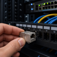 Modul RJ45 Tanpa Alat Cat8 Shielded Keystone Jack 2000MHz STP 8P8C Konektor Jaringan untuk Kabel Solid 22-24AWG