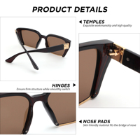 Nouvelles Lunettes de Soleil Noires Rectangulaires de Luxe Premium 2026 pour Hommes – Qualité OEM, Tendance Moderne, Classique et Vintage – Vente en Gros