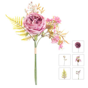 Yeni yapay çiçek el yazısı gül fabrika toptan yapay çiçek yapay çiçek düğün ev dekorasyonu gelin Holding çiçek - Product Image 5