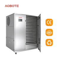 Pompa panas kabinet 220V 3hp, pompa panas lapisan kapasitas 360KG pengering makanan Herbal Anti panas untuk hewan peliharaan teh buah sayuran pengering makanan
