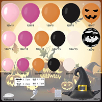 Ensemble d'arche de ballons décoratifs pour Halloween 2025 pour la décoration de fête