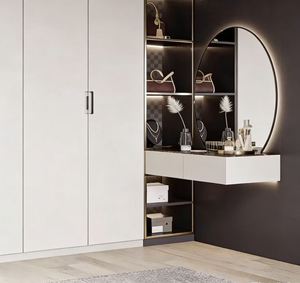 Système de rangement pour placard, armoire avec étagères réglables, rails de suspension, étagères à chaussures et organiseurs de tiroirs pour la chambre à coucher - Product Image 4