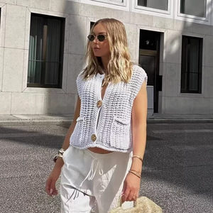 Meilleures ventes AliExpress : Vêtements féminins transfrontaliers pour le marché européen et américain, Nouvelle collection ZA, Streetwear d'été, Boutonné et volumineux - Product Image 3