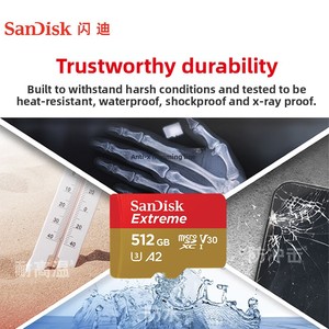 Tarjeta de Memoria SanDisk <span class=keywords><strong>Micro</strong></span>-<span class=keywords><strong>SD</strong></span> TF de 64G 128G 256G 512G <span class=keywords><strong>1T</strong></span> A2 V30 U3 con Velocidad de Lectura de 190MB/s, Modelo para Teléfono Móvil y Cámara - Product Image 2