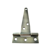 Charnière industrielle moderne en acier inoxydable 201 T, finition bronze antique, pour portail et porte en bois d'extérieur, en fer/laiton/zinc