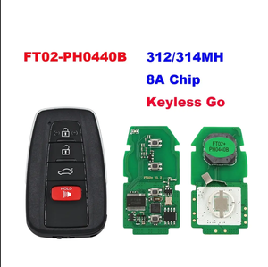Lonsdor FT02 PH0440B Update Version of FT11-H0410C 312/314 MHz <strong>Toyota</strong> Smart <strong>Key</strong> PCB with Shell - Product Image 4