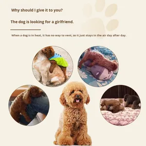 Jouet pour <span class=keywords><strong>chien</strong></span> réaliste, écologique, moderne, luxueux, en peluche douce, en silicone, interactif, lavable, durable, sûr, anti-stress, vibrant - Product Image 4