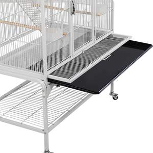 OEM ODM Vente en gros Cage à oiseaux extra <span class=keywords><strong>large</strong></span> de 69 pouces Cage à perroquet en métal pour animaux de compagnie avec support mobile et roues - Product Image 5