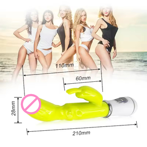 Vibratore Dildo Doppio Punto G Economico all'Ingrosso per Donna, Dispositivo per Masturbazione Femminile con Batteria Integrata Impermeabile - Product Image 4