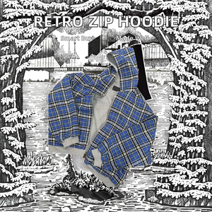 Sudadera con Capucha Extra Grande Personalizada para Hombre, Estilo Retro, Gruesa, Reversible, de Felpa Francesa, con Cierre, 100% Algodón, Corta para Invierno - Product Image 2