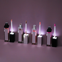 Rouge à lèvres liquide imperméable longue durée en gros, 8 ml, brillant à lèvres végétalien hydratant, brillant à lèvres LED avec miroir