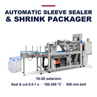 Ligne d'emballage d'eau en bouteille entièrement automatique à grande vitesse Bropac ODM 6000 BPH avec manchon et emballage rétractable