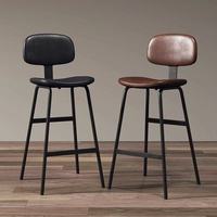 Tabourets de bar en cuir de luxe, solides et modernes, vente en gros pour hôtels, design de meubles de restaurant, nouveau style, chaises de salle à manger en métal noir pour restaurant