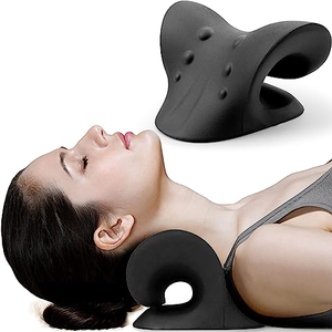 Almohada de Masaje Quiropráctica en Forma de C para Relajar Cuello y Hombros, Dispositivo de Tracción Cervical, Alivio del Dolor, Diseño Urbano Moderno y Confortable - Product Image 1