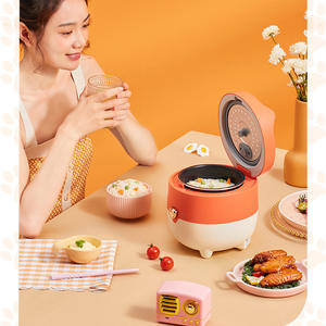 Mini cuiseur à riz Midea 3L, boîtier en plastique en forme de tambour, électrique multifonction, couleur orange, pour 1 à 3 personnes - Product Image 2