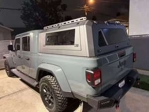 Capot de camionnette en aluminium personnalisé avec deux fenêtres coulissantes pour <span class=keywords><strong>Jeep</strong></span> Gladiator JT, étanche et antirouille - Product Image 4