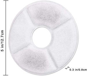 Filtres de remplacement pour fontaine à eau pour chat, filtres à triple <span class=keywords><strong>action</strong></span> pour distributeur de fontaine à eau pour fleurs, filtres pour fontaine à eau pour animaux de compagnie - Product Image 2