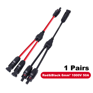 Kit de Conectores Solares Tipo Y de <span class=keywords><strong>2</strong></span> a 1, <span class=keywords><strong>3</strong></span> Vías, para Panel Fotovoltaico, 1000V 30A 50A, para RV, Camping, Carga Solar Portátil, de Fábrica OEM - Product Image 2