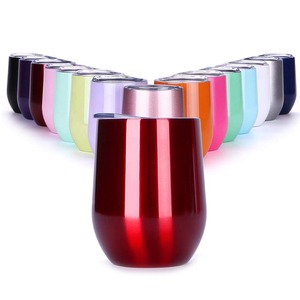 12oz logotipo <span class=keywords><strong>personalizado</strong></span> café vino <span class=keywords><strong>termo</strong></span> taza de vacío de acero inoxidable de doble pared con aislamiento vino <span class=keywords><strong>vaso</strong></span> - Product Image 2