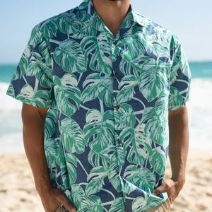 Custom Print Kleidung Lieferant Hawaiian Casual Beach Shirts Custom Großhandel - Product Image 5
