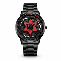 Reloj de Cuarzo Exclusivo para Hombre, Creativo, Casual, con Correa de Acero Inoxidable, Resistente al Agua, con Bisel Giratorio, 42 mm, 30 m