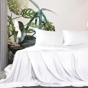 Luxus-Bettlaken Reines Zubehör 100 % Großformat Bettlaken Bettwäsche-Set Lyocell-Bettlaken Bettwäsche Tieftaschen