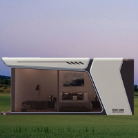 Maison mobile préfabriquée moderne de style capsule spatiale, cabine, conteneur pour appartement/hôtel/villa