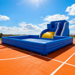 Plataforma Doble Inflable para Saltos de Bungee al Aire Libre con Pared de PVC, Color Personalizado - Uso Comercial para Adultos - Product Image 1