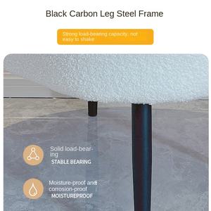 Ghế phòng ngủ hiện đại Bobo với tựa lưng mềm mại, ghế sofa thư giãn, ghế trang điểm cho phòng khách, ban công - Product Image 2