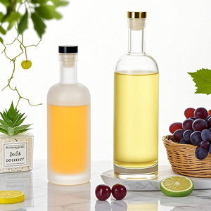 Bouteille en verre mat de luxe Ru Star 375ml/500ml/750ml avec bouchon en liège pour l'emballage de <span class=keywords><strong>whisky</strong></span>, brandy, <span class=keywords><strong>liqueur</strong></span> et vin, personnalisable - Product Image 3