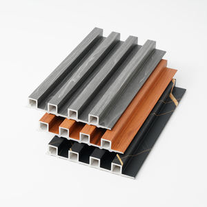 Grandes paneles de pared interiores WPC PVC Slat <span class=keywords><strong>Partition</strong></span> Louver Tableros de pared interiores - Product Image 2