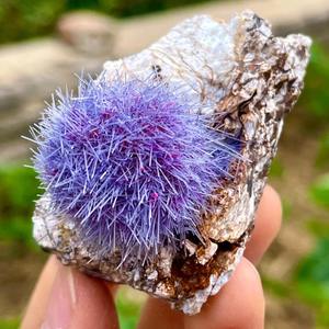 Vente en gros de boules de zéolite bohème violette de haute qualité, pierres de cristal naturelles polies, décorations uniques pour la maison et les fêtes - Product Image 4